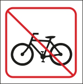Zákaz vstupu bicykel - Kliknutím na obrázok zatvorte -