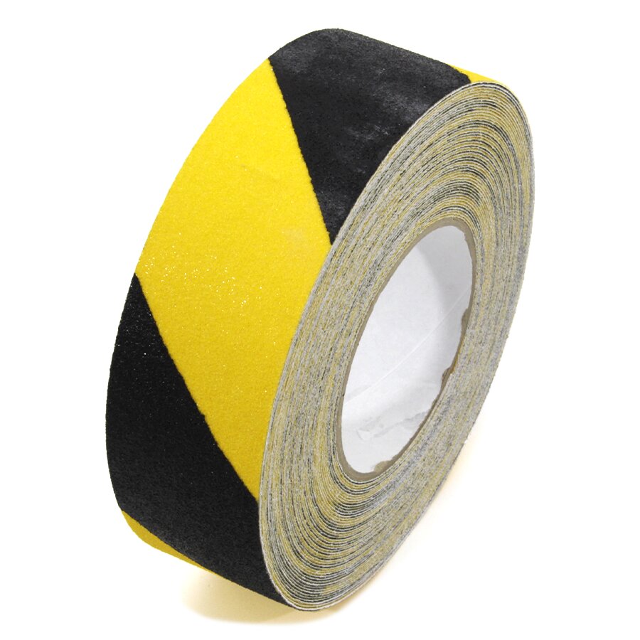 Čierno-žltá korundová protišmyková páska Hazard Štandard - dĺžka
