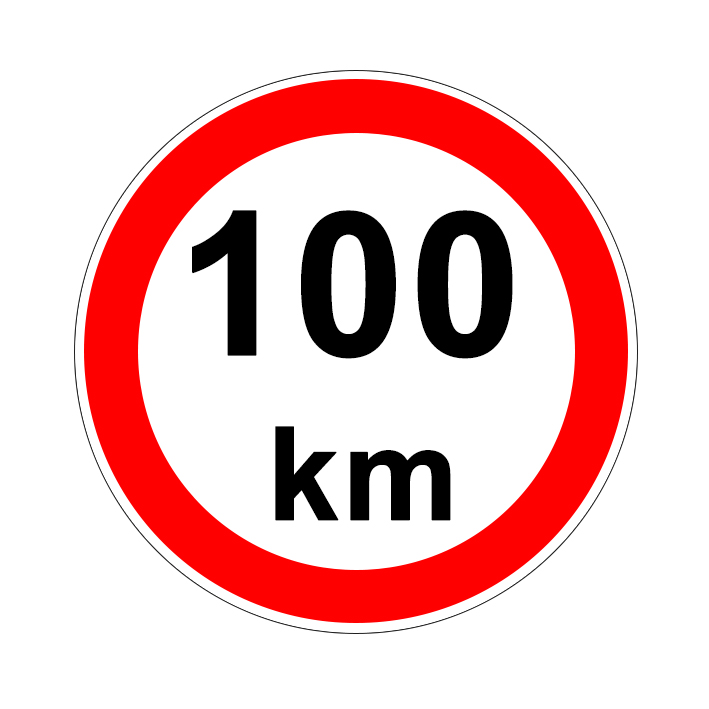 Maximálna povolená rýchlosť 100