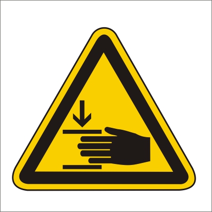 Symbol Nebezpečenstvo poranenia ruky