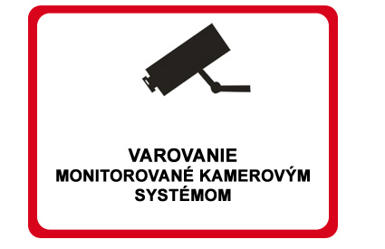 Varovanie - monitorované kamerovým systémom - Kliknutím na obrázok zatvorte -
