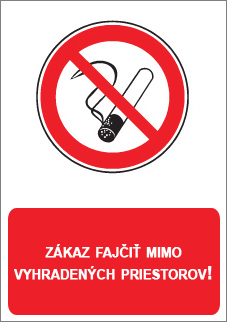 Zákaz fajčiť mimo vyhradených priestorov! - Kliknutím na obrázok zatvorte -