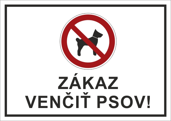 Zákaz venčiť psov