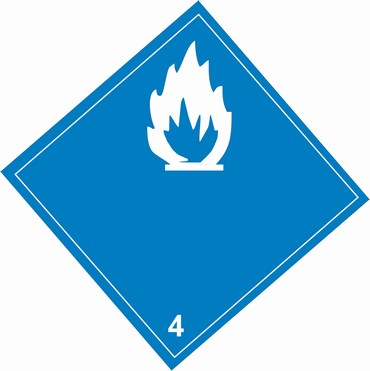 Nebezpečenstvo vytvorenia horľavého plynu pri styku s vodou 4.3