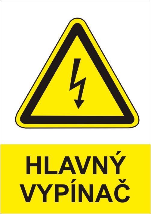 Hlavný vypínač symbol blesk