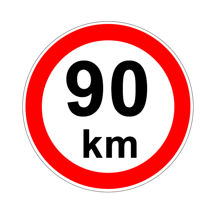 Maximálna povolená rýchlosť 90