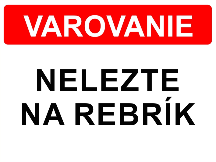 Nelezte na rebrík