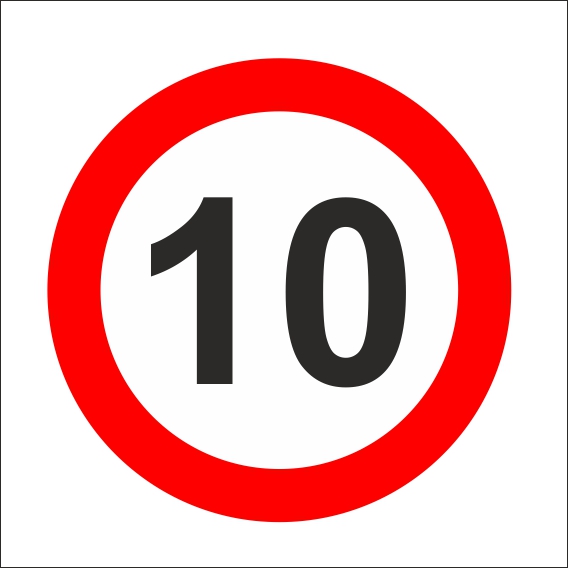 Obmedzená rýchlosť 10
