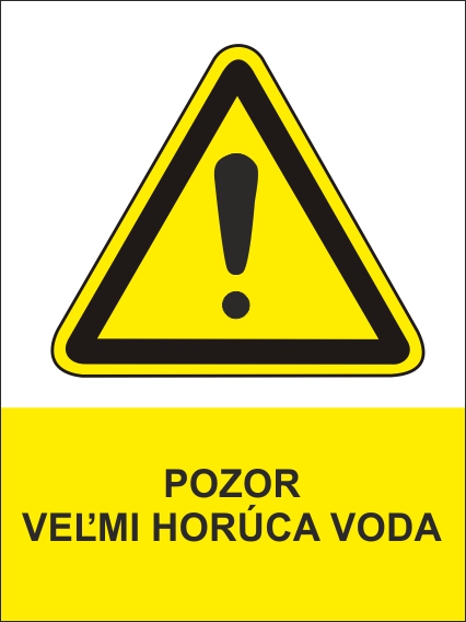 Pozor, veľmi horúca voda