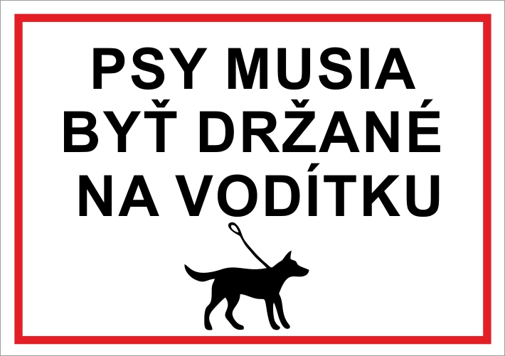 Psy musia byť držané na vodítku - Kliknutím na obrázok zatvorte -