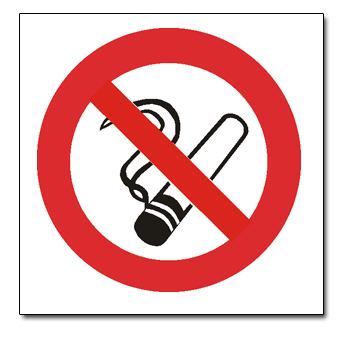 Zákaz fajčiť - symbol