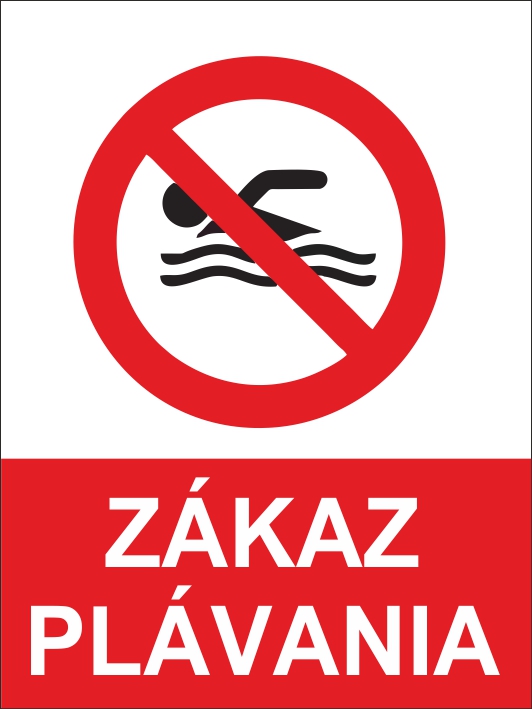 Zákaz plávania - Kliknutím na obrázok zatvorte -