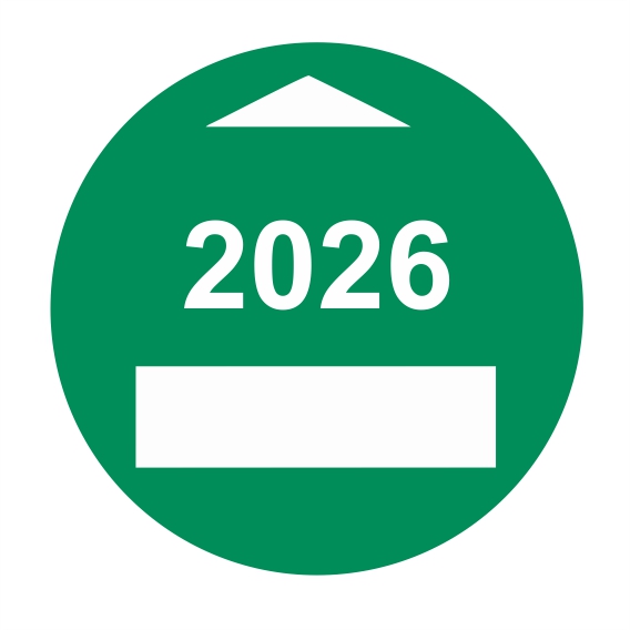 Kontrolný a kalibračný štítok 2026 - vlastný text