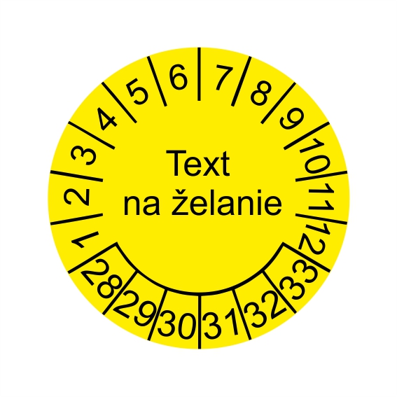 Dátumový terčík s textom na želanie rok 28-33