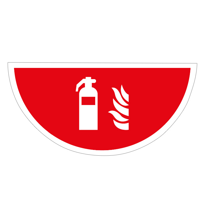 Podlahové značenie Hasiaci prístroj, polkruh