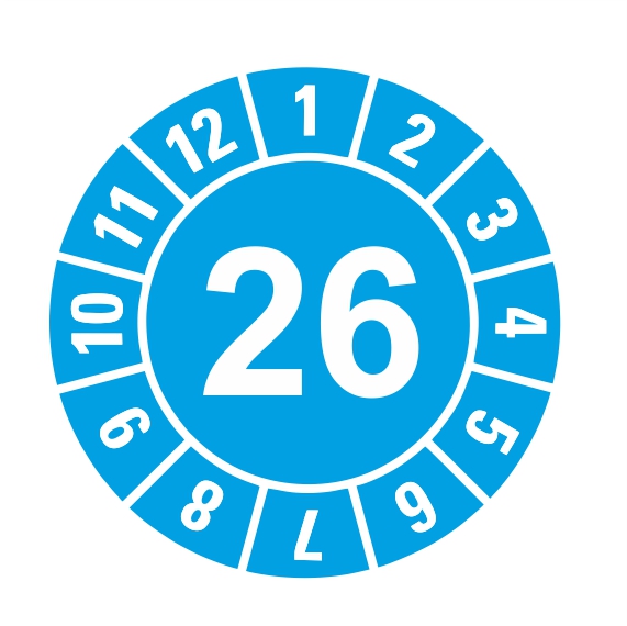 Kontrolný a kalibračný štítok - 2026