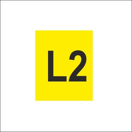 L2 označovacia elektrotechnická značka