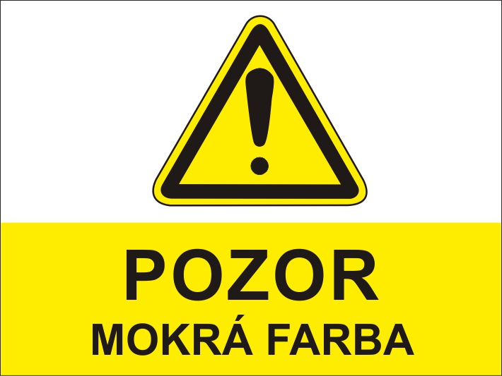 Pozor mokrá farba