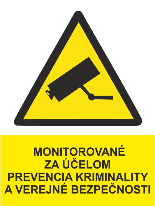 Monitorované za účelom prevencia kriminality a verejné...