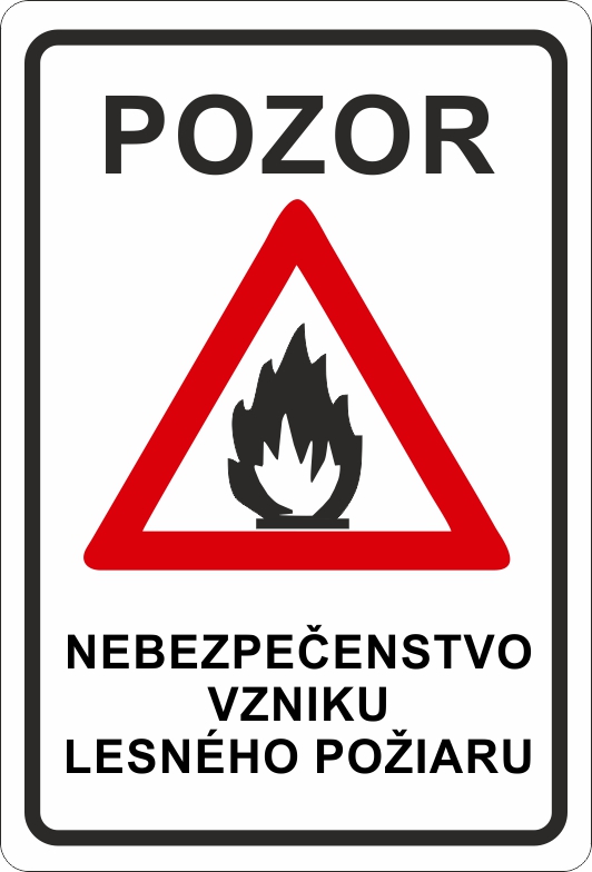 Nebezpečenstvo vzniku lesného požiaru