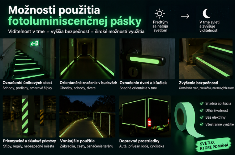 Pásky luminiscenčné