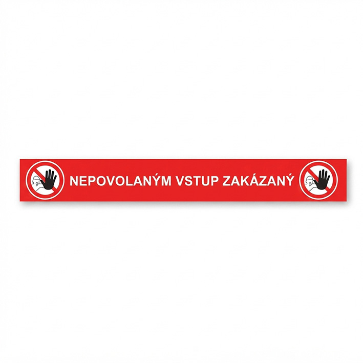 Podlahové značenie Nepovolaným vstup zakázaný, obdĺžnik