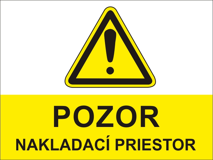 Pozor, nakladací priestor