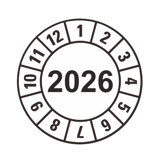 Kontrolný a dátumový štítok rok 2026
