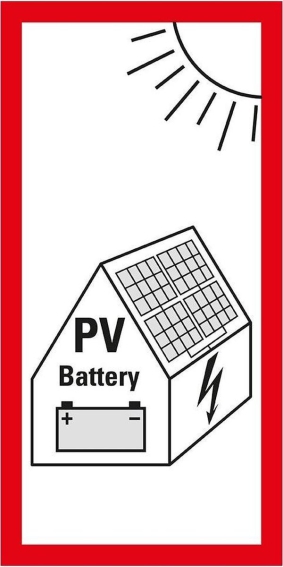 PV + batéria symbol na fotovoltaiku