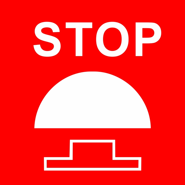 Stop - núdzové zastavenie - Kliknutím na obrázok zatvorte -