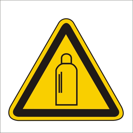 Symbol Nebezpečenstvo od tlakových nádob