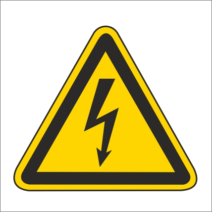 Symbol Nebezpečenstvo úrazu elektrinou