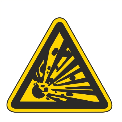 Symbol Nebezpečenstvo výbuchu