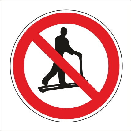 Symbol Zákaz jazdy na paletových vozíkoch