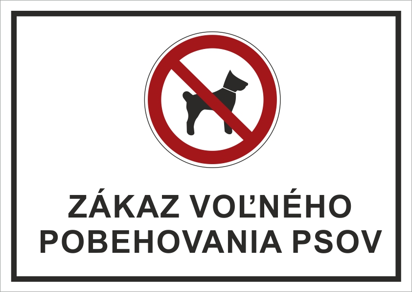 Zákaz voľného pobehovania psov